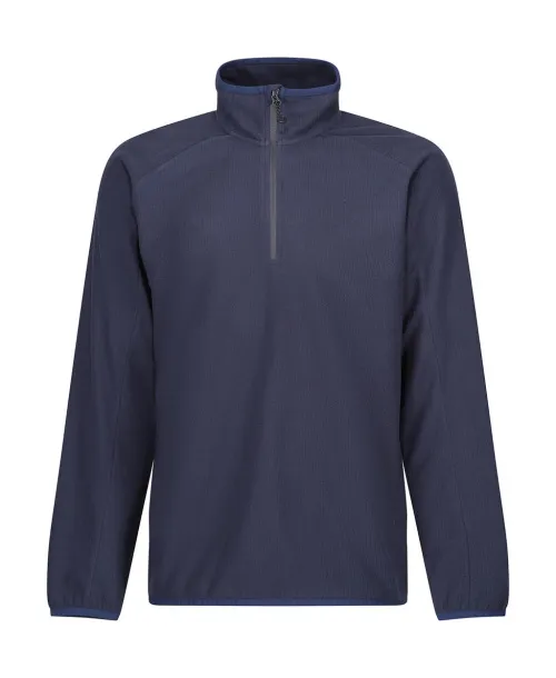 Navigate flis majica s kratkim patentom, 180 g/m² - Regatta Professional Mornarsko plava Seal Grey