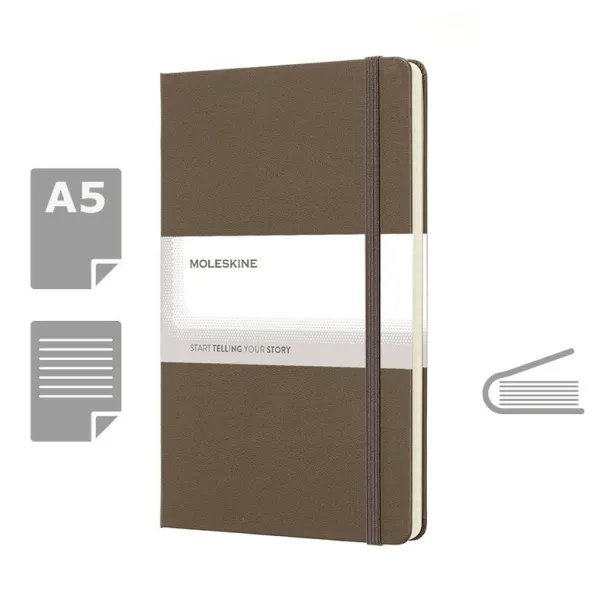  MOLESKINE notes, cca A5 brown
