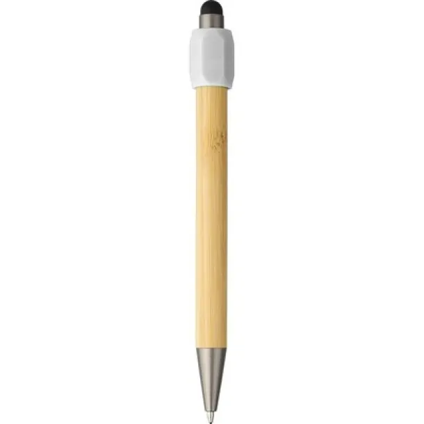  Bamboo ballpen Bijela