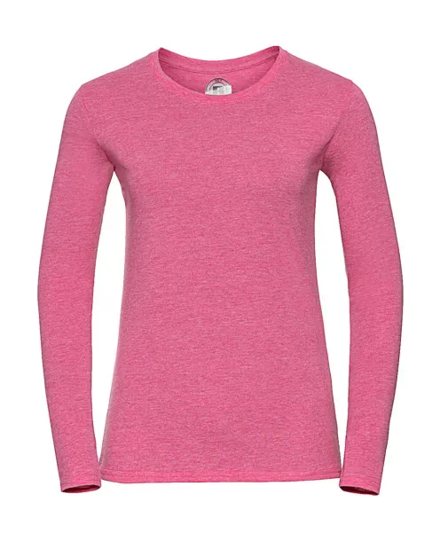  Ženska majica dugih rukava, 160 g/m² - Russell  Pink Marl