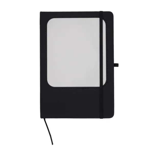 BLANKO notebook with a white erasable board Black