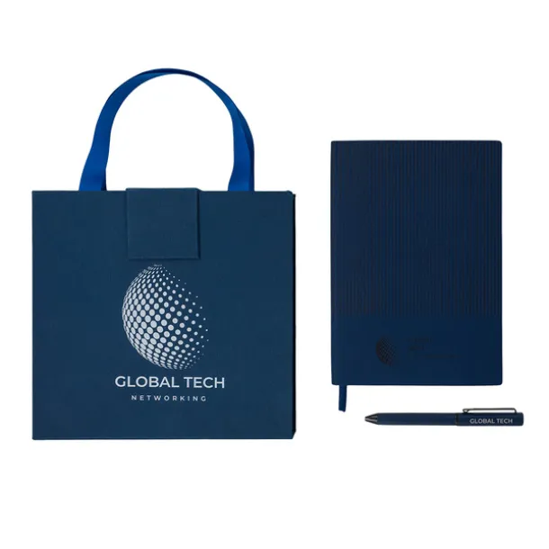 LOVINA gift set of notebook and pen Dark Blue