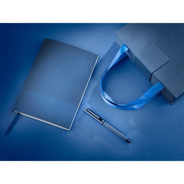 LOVINA gift set of notebook and pen Dark Blue
