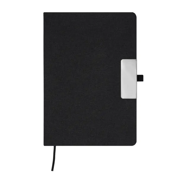 PLATA gift set of notebook and pen Black