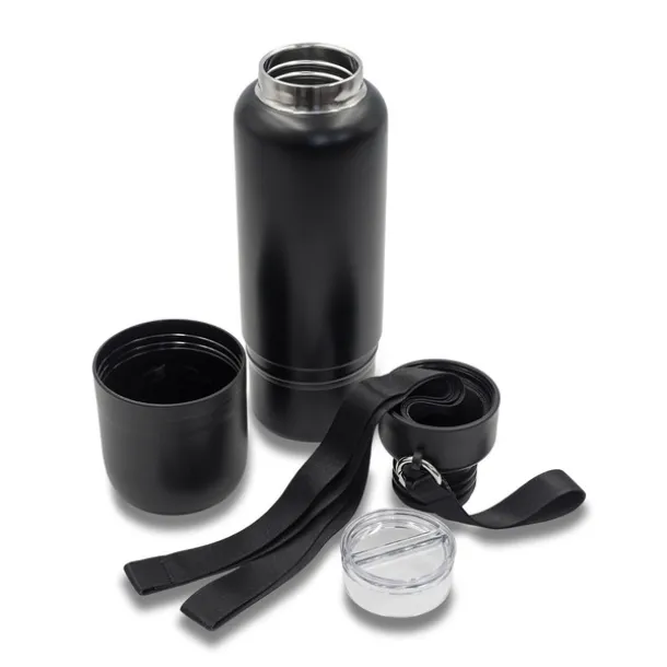 MULTINA multifunctional vacuum bottle 500 ml Black