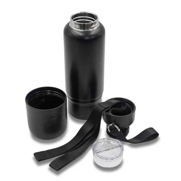 MULTINA multifunctional vacuum bottle 500 ml Black