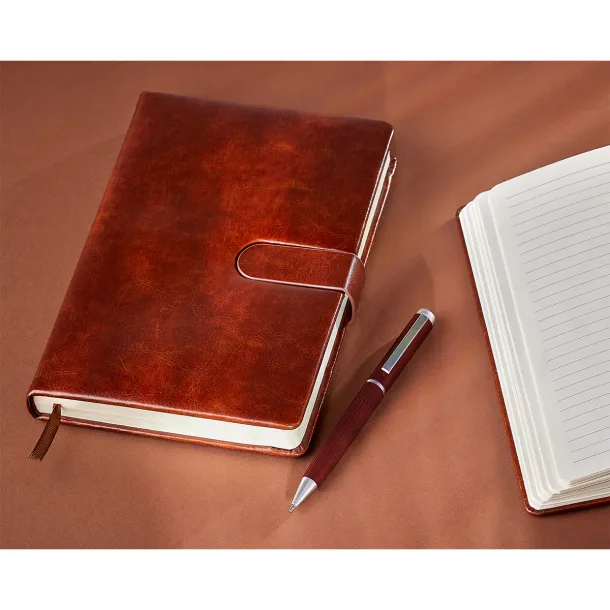 RICASO notes s crtama, cca A5 Smeđa