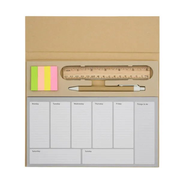 MELLE desk planner Brown