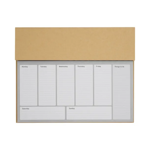 MELLE desk planner Brown