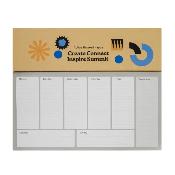 MELLE desk planner Brown