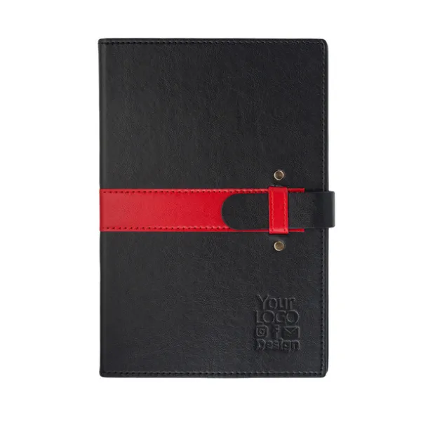 LORENZO squared notebook Red