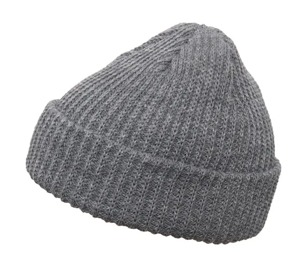  Rib Beanie - Flexfit Heather Grey