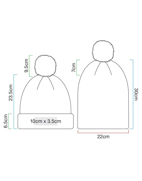  Pletena kapa s prugastim uzorkom - Beechfield