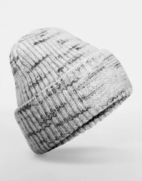  Chunky Knitted Patch Beanie - Beechfield Cloudy Haze