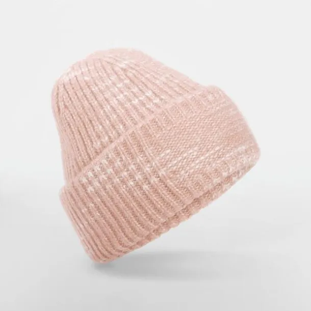  Debela kapa s pletenom zakrpom - Beechfield Strawberry Haze