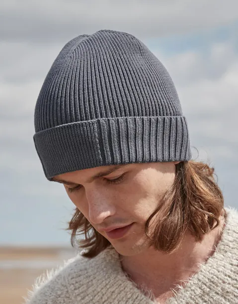  Organic Cotton Engineered Patch Beanie - Beechfield