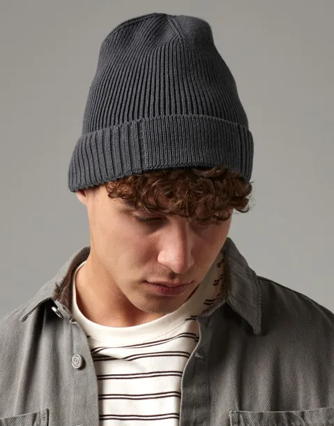  Organic Cotton Engineered Patch Beanie - Beechfield