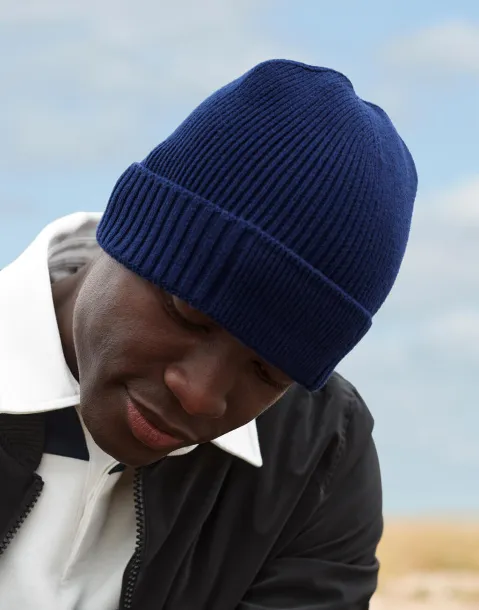  Organic Cotton Engineered Patch Beanie - Beechfield