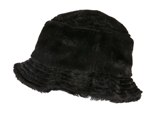  Fake Fur Bucket Hat - Flexfit Black