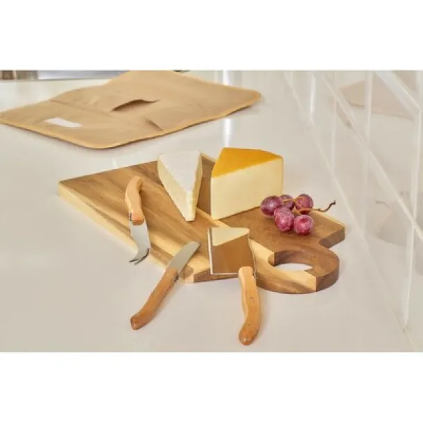  RPET charcutterie set brown