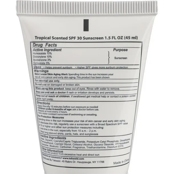  Sunscreen - vanilla scented Bijela