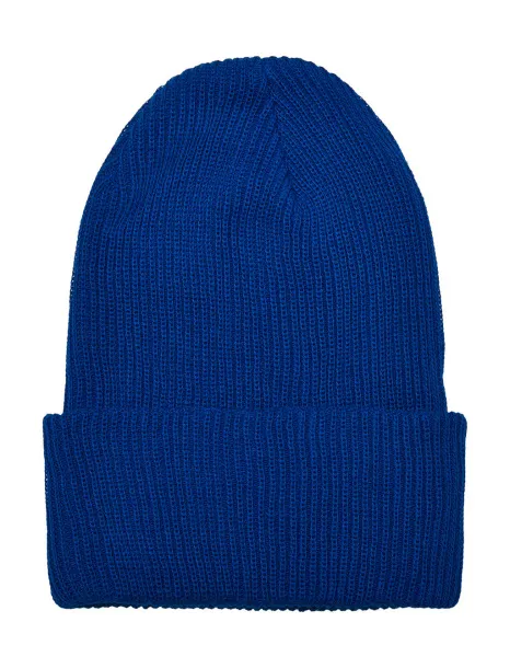  Recycled Yarn Ribbed Knit Beanie - Flexfit Royalblue