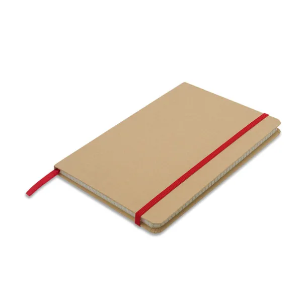 SIMPLY notes s kvadratićima, A5 Crvena