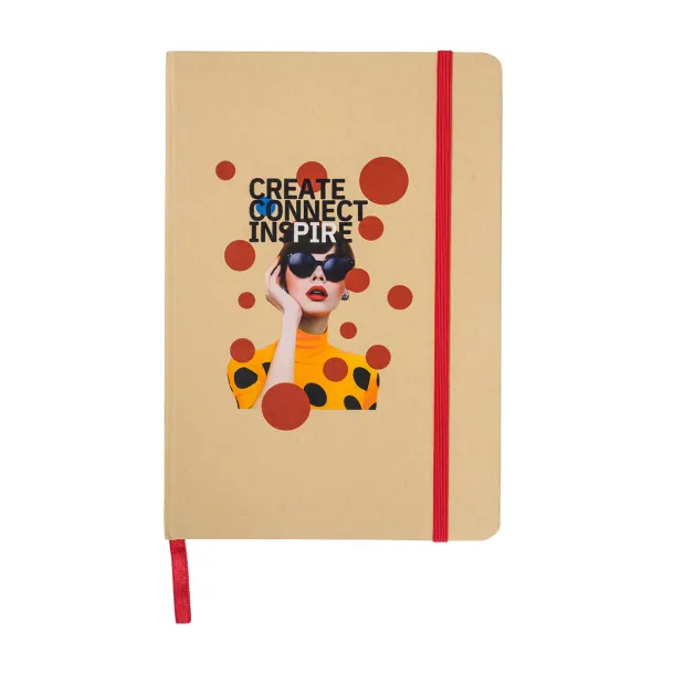 SIMPLY notes s kvadratićima, A5 Crvena