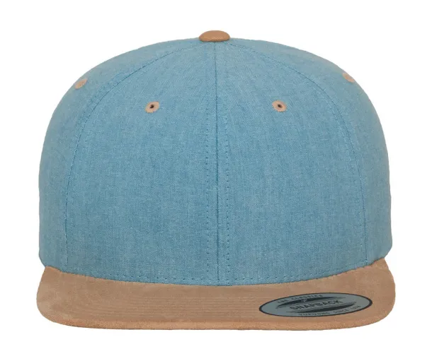  Chambray-Suede Snapback - Flexfit Plava Beige