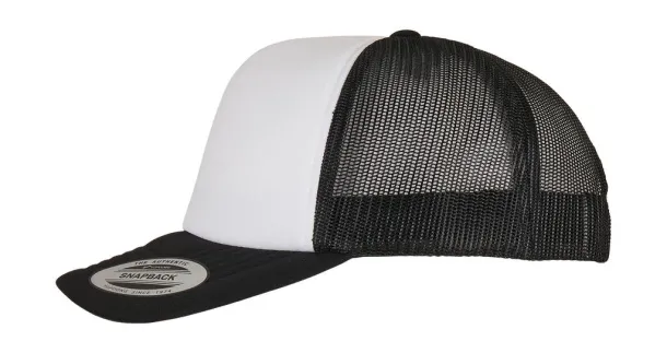  Classic Curved Foam Trucker Cap – White Front - Flexfit