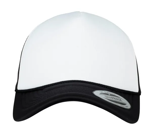  Foam Trucker Cap Curved Visor - Flexfit Black Bijela