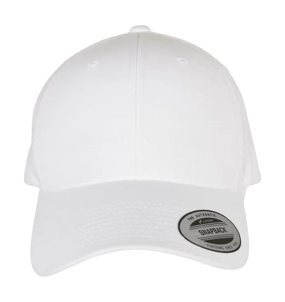 Premium Premium Curved Visor Snapback Cap - Flexfit Bijela
