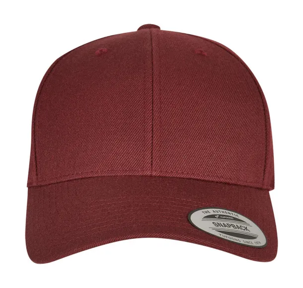 Premium Premium Curved Visor Snapback Cap - Flexfit Maroon