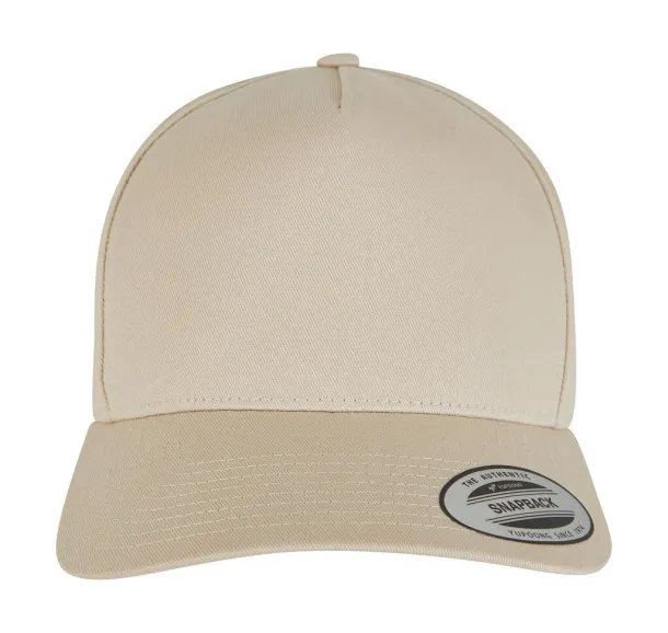  Klasična snapback šilterica sa zakrivljenim šiltom - 5 panela - Flexfit Beige