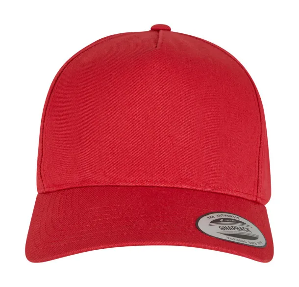  5-Panel Curved Classic Snapback - Flexfit Mars Red