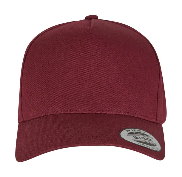  5-Panel Curved Classic Snapback - Flexfit Maroon