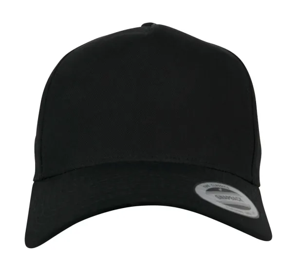  5-Panel Curved Classic Snapback - Flexfit Black