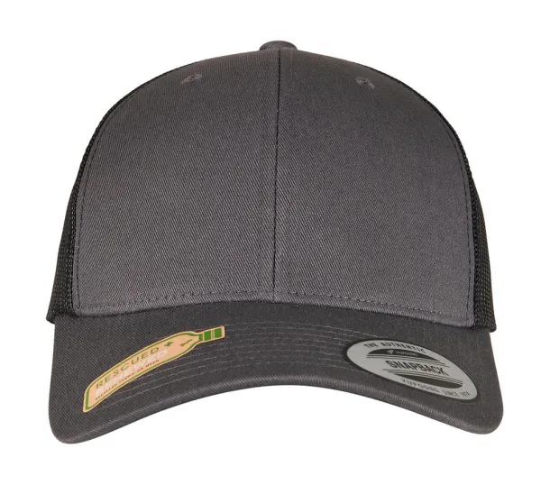  Classics Recycled Retro Trucker Cap 2-Tone - Flexfit Ugljen Black