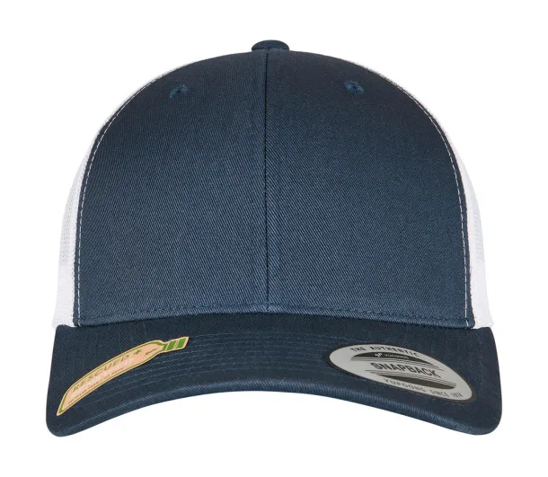  Classics Recycled Retro Trucker Cap 2-Tone - Flexfit Navy Bijela