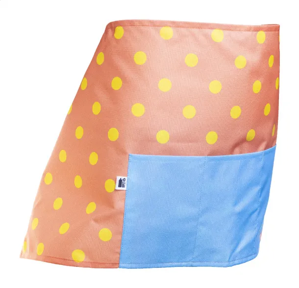 CreaChef Serve personalizirana  pregača za konobare od RPET-a Bijela