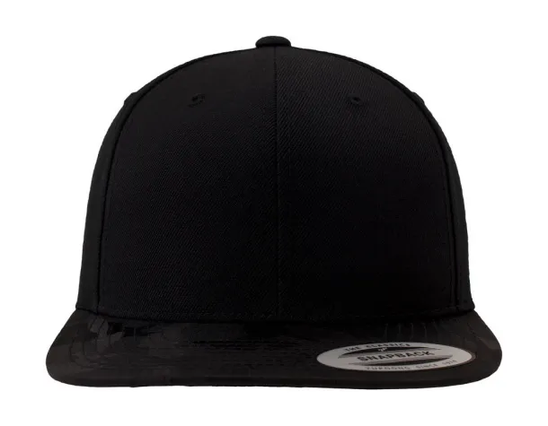  Camo Visor Snapback - Flexfit Black Camo