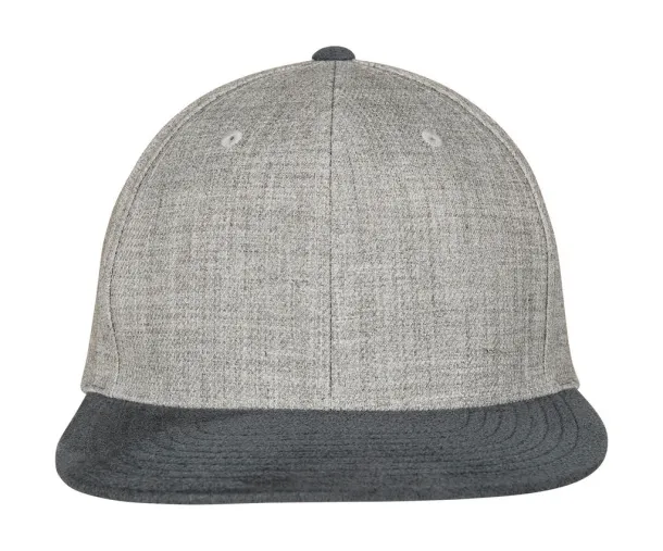  Melange velour snapback šilterica - 6 panela - Flexfit Siva Siva