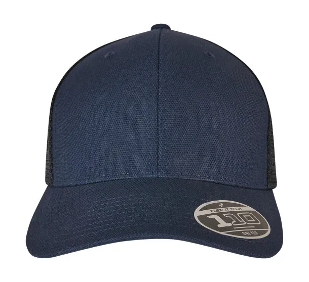  110 Structured Canvas Trucker - Flexfit Navy Black