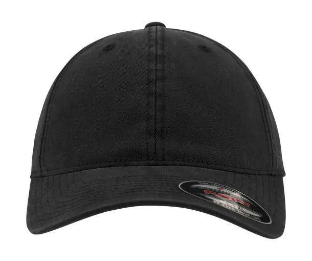 Flexfit Garment Washed Cotton Dad Hat - Flexfit Black