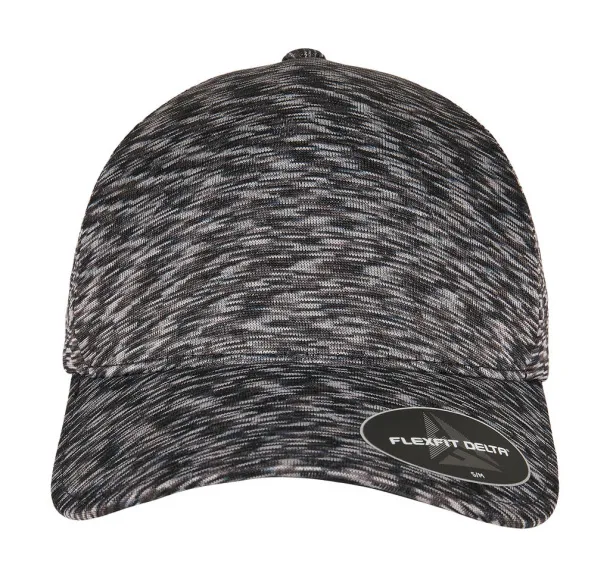 Flexfit Delta Unipanel Cap - Flexfit Melange Black