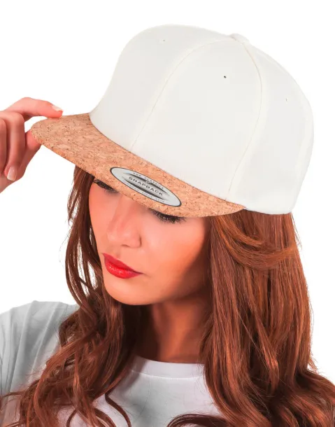  Snapback šilterica s vizirom od pluta - 6 panela - Flexfit