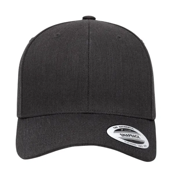  Retro snapback šilterica - 6 panela - Flexfit Dark Heather