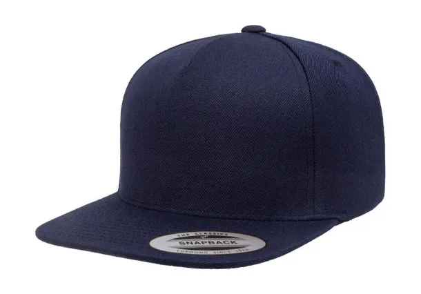 Premium 5 Panel Snapback - Flexfit Navy