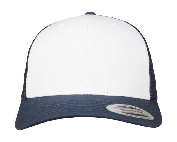  Retro Trucker Colored Front - Classics Navy Bijela