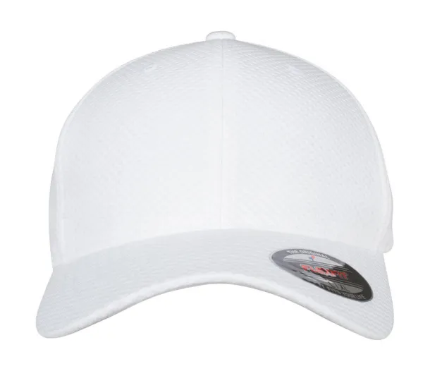 Flexfit 3D Hexagon Jersey Cap - Flexfit Bijela